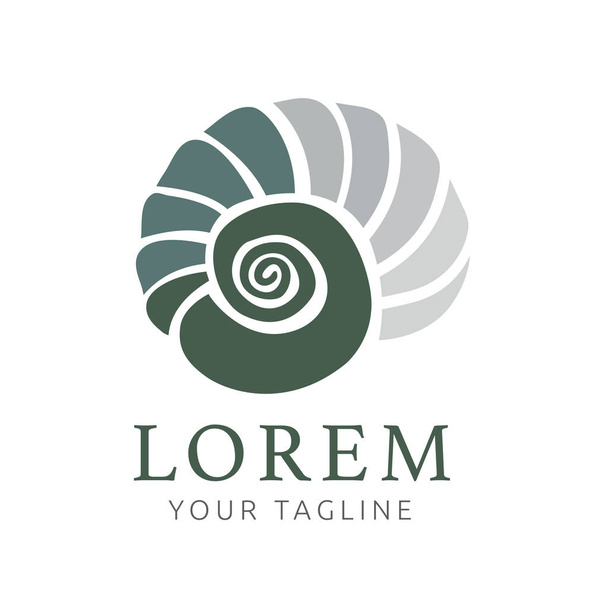 Logo / icône coquillage moderne sur blanc
  - Vecteur, image