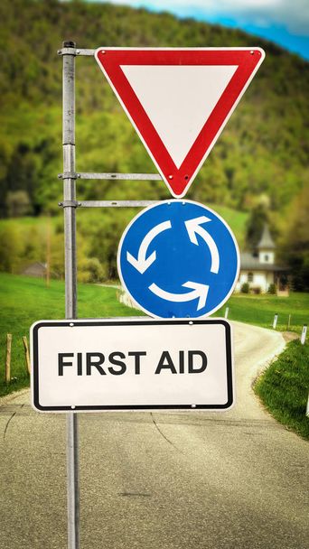 Street Sign First Aid - Photo, Image