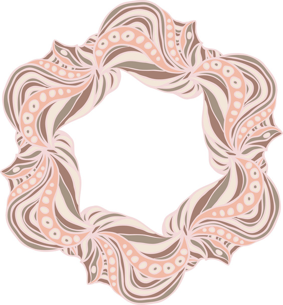 Hexagonal pink frame - ベクター画像