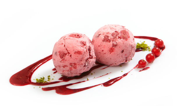 pink fruit ice cream - Photo, Image