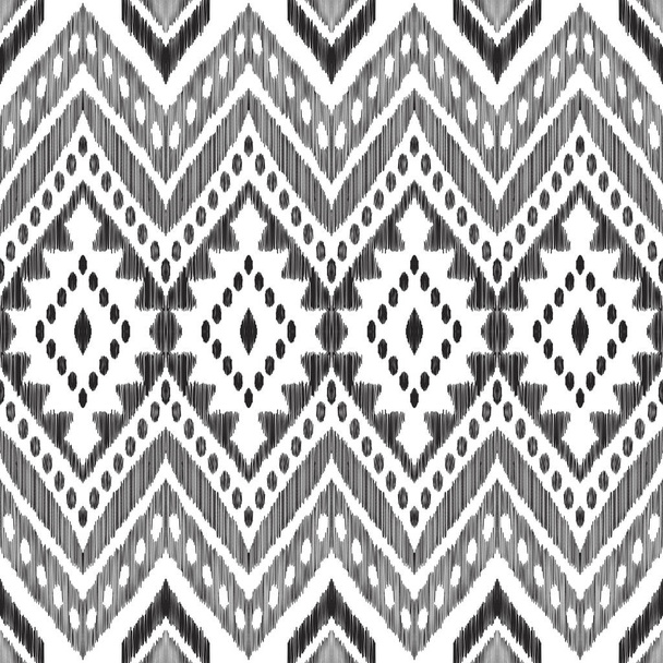 Black and white chevron seamless pattern. - Vector, Image
