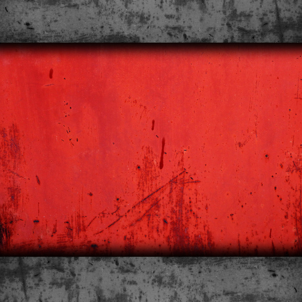 背景の赤い金属の質感鉄グランジ壁古いさびた錆パット - 写真・画像