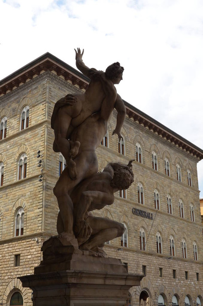 Loggia dei Lanzi in Florence, Italy  - Фото, изображение