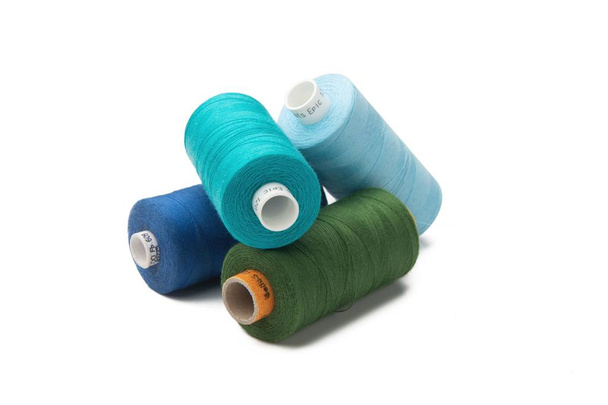 Duhový barevný šicí vlákno lemovaný - Fotografie, Obrázek