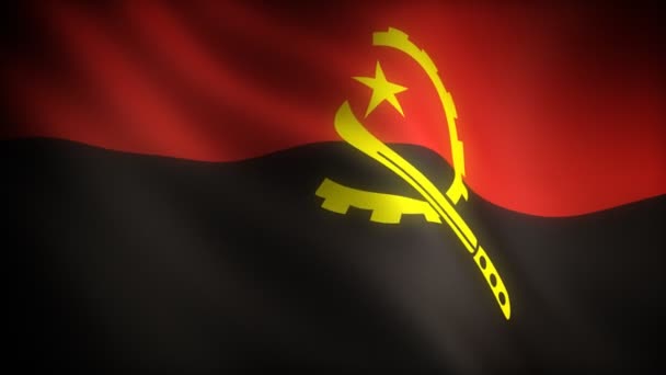 Flag of Angola - Footage, Video