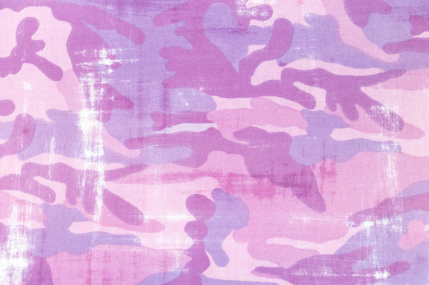 Pink and purple graphic resource camouflage outfit - Photo, Image