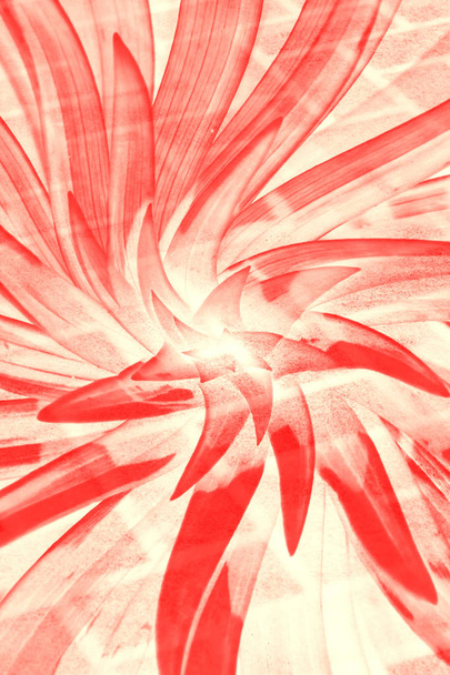 Галлюциногенный красный прозрачный цветок на фоне плитки
. - Фото, изображение