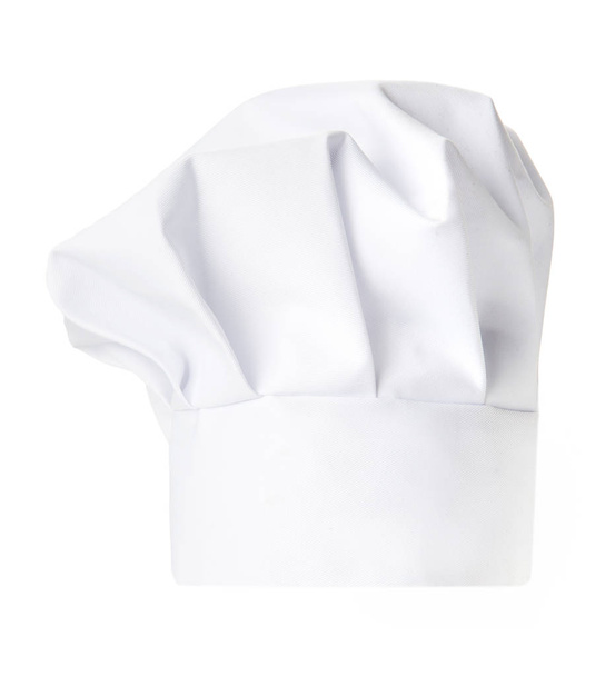 white chef hat isolated on white  - Foto, Imagen