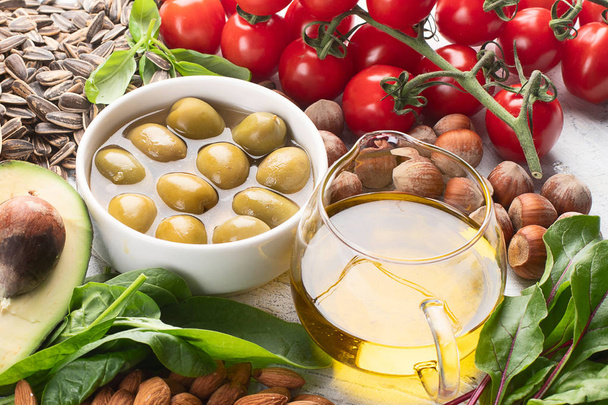 Foods rich in vitamin E - Foto, imagen