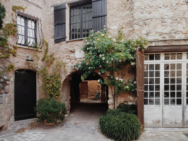 old village in France, Provence - Фото, изображение
