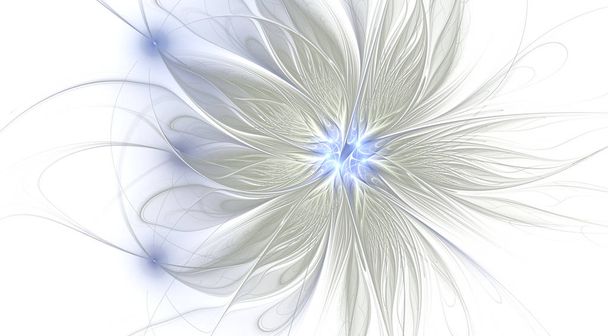 Fabulous fractal pattern in blue. - Photo, Image