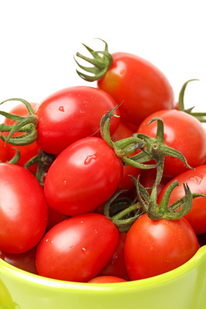 Red fresh tomato on white background - Zdjęcie, obraz