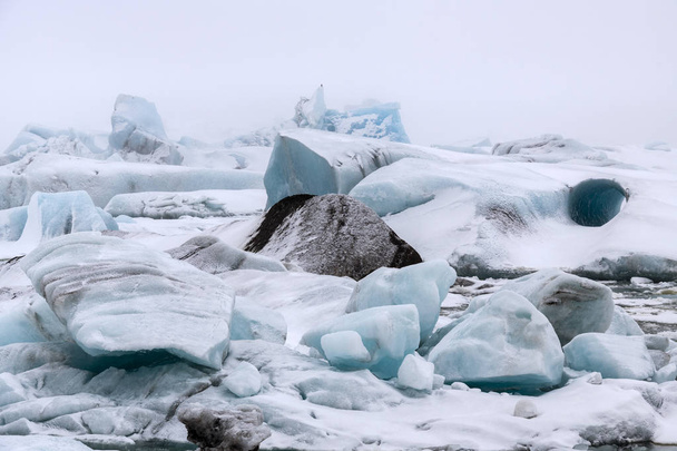 jokulsarlon gleccser lagúna, iceland - Fotó, kép