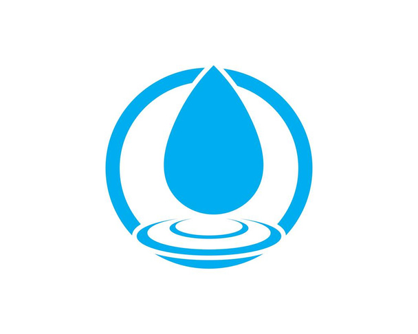 Waterdruppel Logo Template vector - Vector, afbeelding