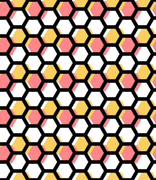 Hexágono geométrico miel fondo abstracto. Pat sin costura vectorial
 - Vector, imagen