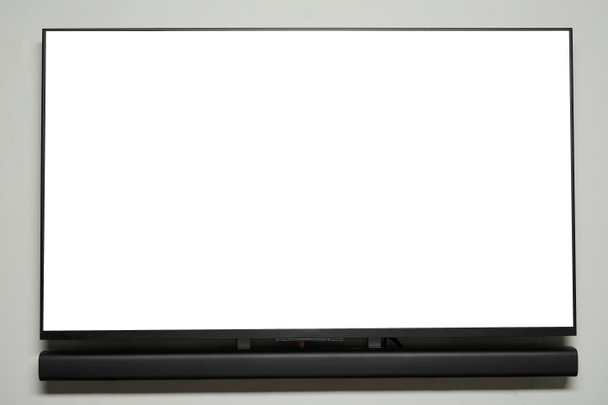 Uzun hoparlörlü bir Tv paneli - Fotoğraf, Görsel