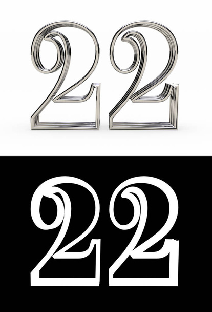Número de prata vinte e dois anos
 - Foto, Imagem