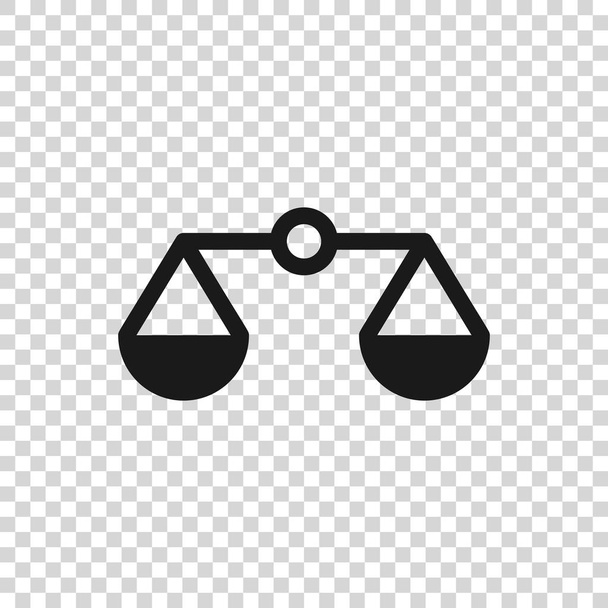 Grey Scales of Justice ikoni eristetty läpinäkyvällä taustalla. Tuomioistuimen symboli. Tasapainomerkki. Vektorikuvaus
 - Vektori, kuva