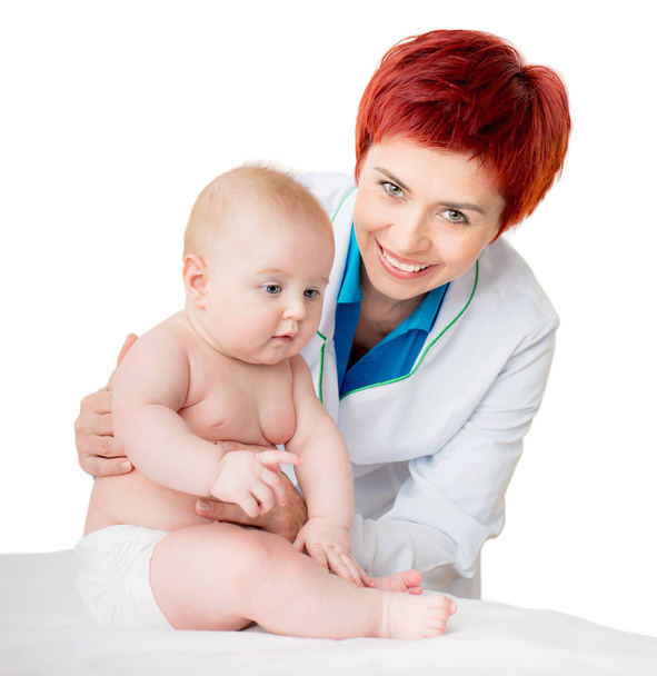 Doctor with cute baby - Foto, Imagen