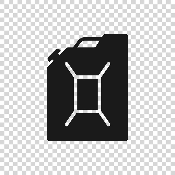 Bote gris para icono de gasolina aislado sobre fondo transparente. Icono de gas diesel. Ilustración vectorial
 - Vector, imagen