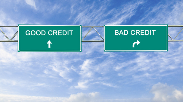 iyi ve kötü kredi için yol işaretleri - Fotoğraf, Görsel