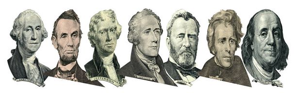 Portraits des présidents et des politiciens à partir de dollars
 - Photo, image