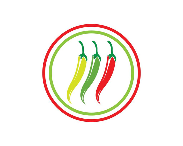 Chili logo vector template ontwerp - Vector, afbeelding