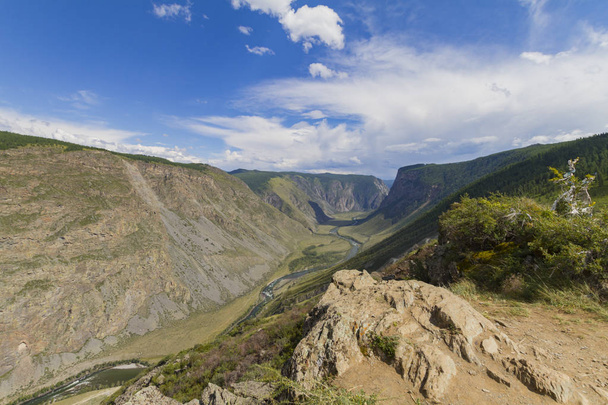 Valley of the river, top view - Valokuva, kuva