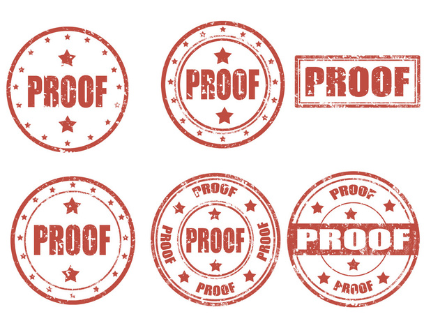 Proof - stamp - Vector, Image
