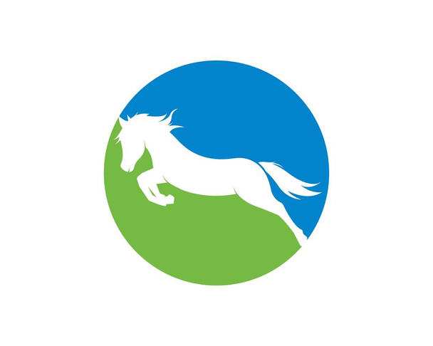 Paard Logo Template Vector illustratie  - Vector, afbeelding