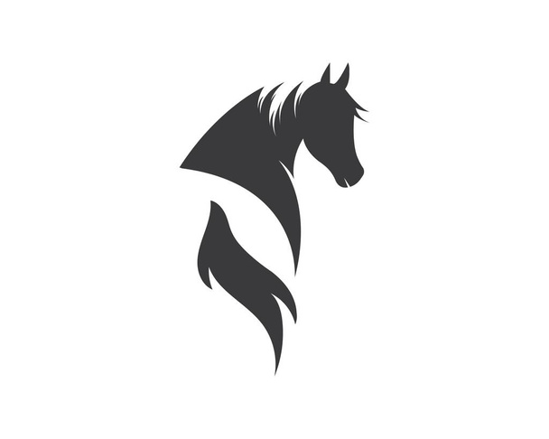 Hevosen logon malli Vektorin kuvitus  - Vektori, kuva