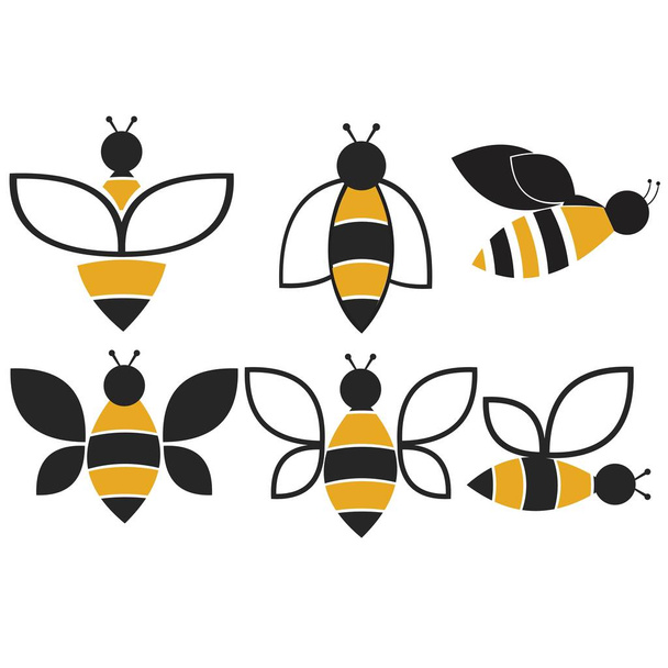 Conjunto de emblemas de mel e elementos de design
. - Vetor, Imagem