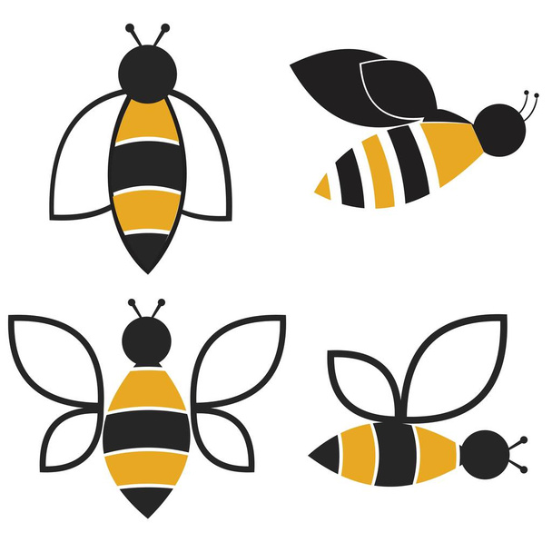 Conjunto de emblemas de mel e elementos de design
. - Vetor, Imagem
