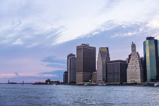 Panoramę wieżowców na Manhattanie, Nowy Jork, USA - Zdjęcie, obraz