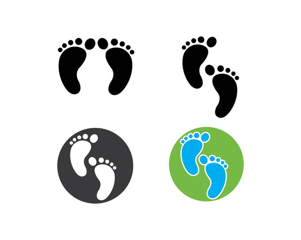 foot logo icon vector - Vector, Image