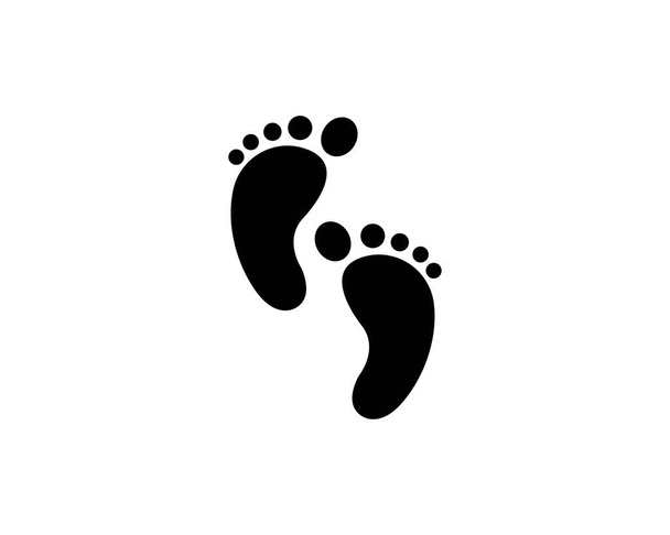 Fuß-Logo-Symbol-Vektor - Vektor, Bild
