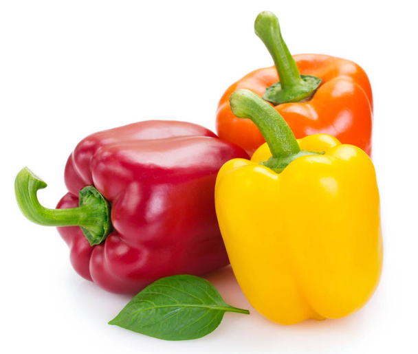 Fresh pepper on white background - Фото, изображение