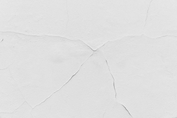 Cracked white wall texture background - Photo, Image