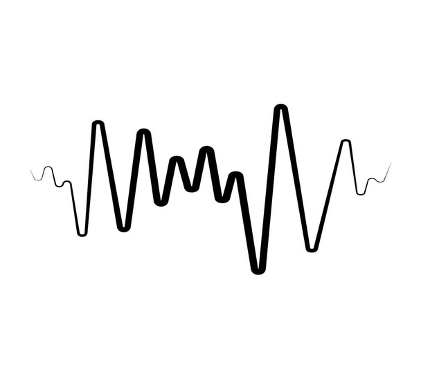 Black Music hullám szimbólum. Kiegyenlítő logo elem - Fotó, kép