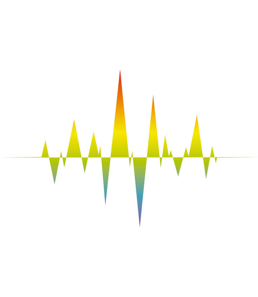 Logo de onda colorida de audio, elemento ecualizador de música
 - Foto, Imagen