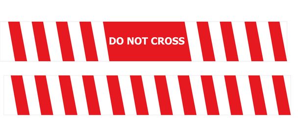Do not cross - Vector, Image