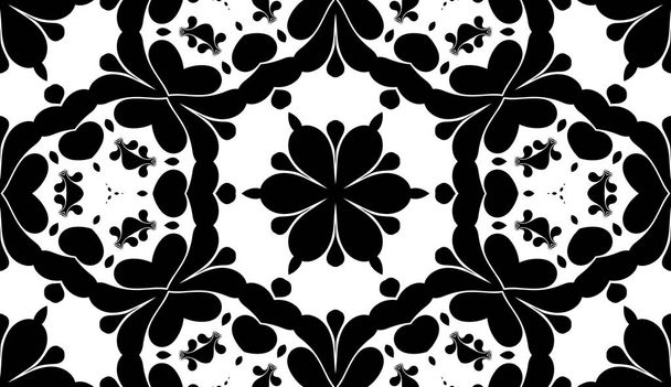 fondo de patrón abstracto horizontal, mandala oriental
  - Foto, imagen