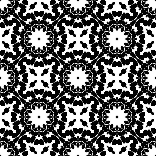 Zwart-wit geometrische abstracte patroon achtergrond - Foto, afbeelding