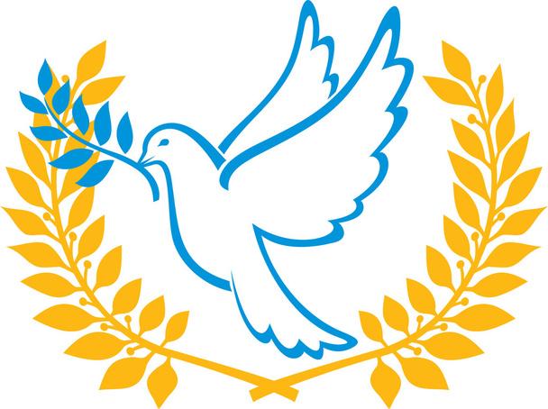 Dove of Peace symbol - Vector, Imagen