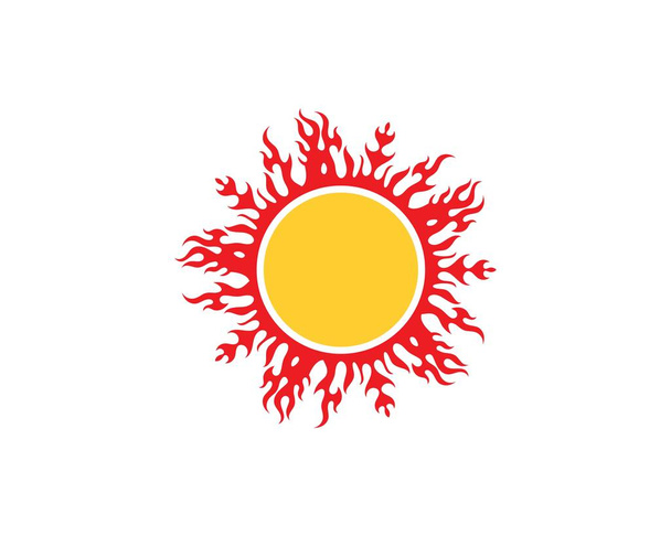 Oheň plamen Logo šablona vektorové ikony ropy, plynu a energetických logo  - Vektor, obrázek