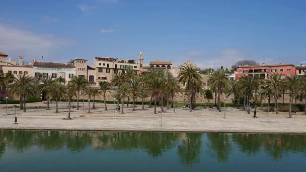 SA Riera, řeka v Palmě, Palma de Mallorca, Španělsko  - Záběry, video