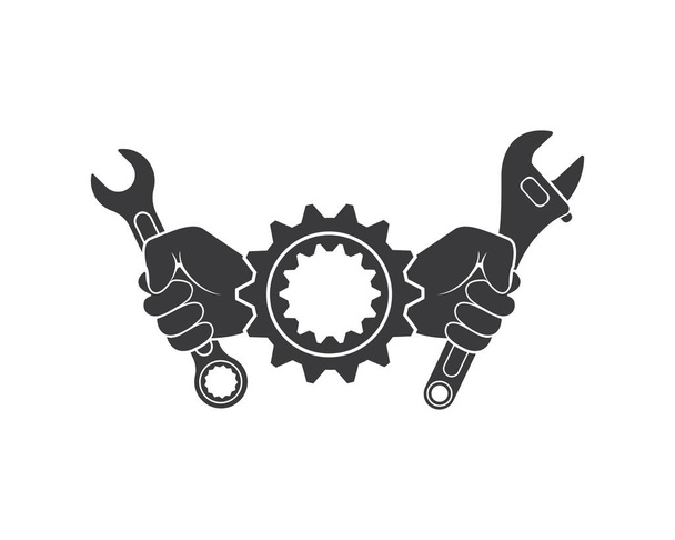 Vektor ikony klíče ilustrace služby automobilového průmyslu  - Vektor, obrázek