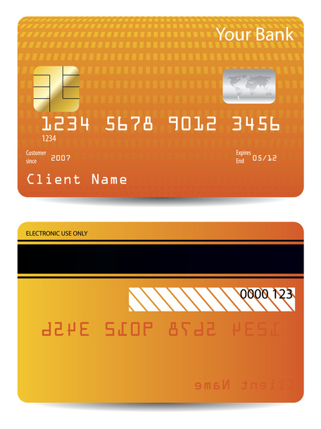 Conception de carte de crédit texturée
 - Vecteur, image