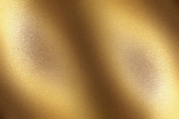 Brushed bronze metal foil surface, abstract texture background - Photo, Image