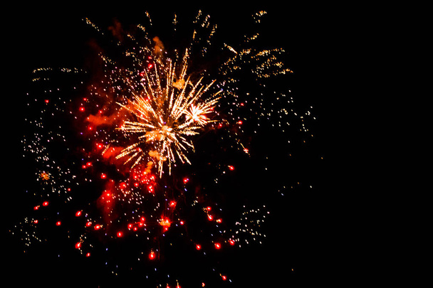 4. Juli Feuerwerk in großen Stromschnellen Michigan - Foto, Bild